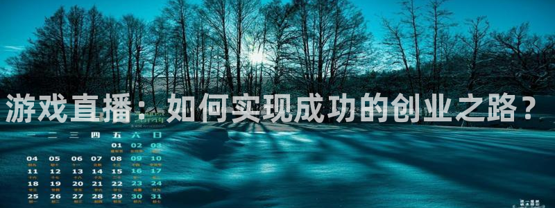 赢咖娱乐平台注册：游戏直播：如何实现成功的创业之路？