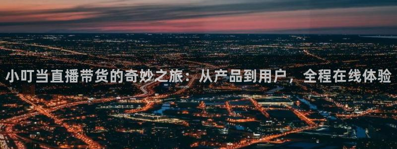 上海五星体育频道官网：小叮当直播带货的奇妙之旅：从产品到用户，全程在线体验